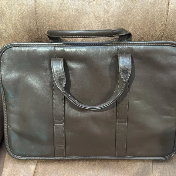 Coach Messenger Leather Bag + Coach Leather Card Holder & Winn Leather Workbag